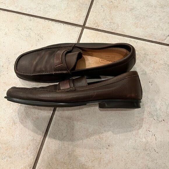 Coach men’s leather slip on loafer size 12 main image 4
